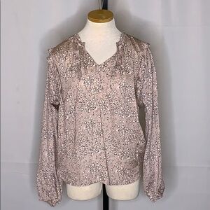 NWOT Dolan leopard blouse size - L